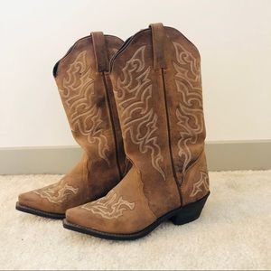 Leather Cowboy Boots, Women’s Size 6
